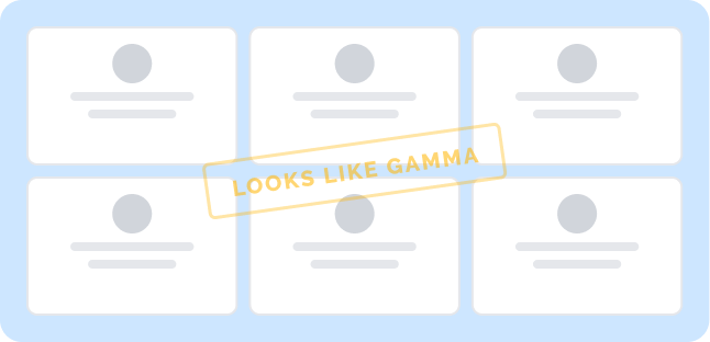 Every deck looks the same