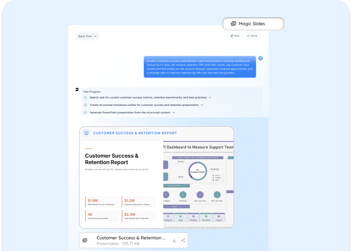 Create Slides, Images, Videos, and Audio