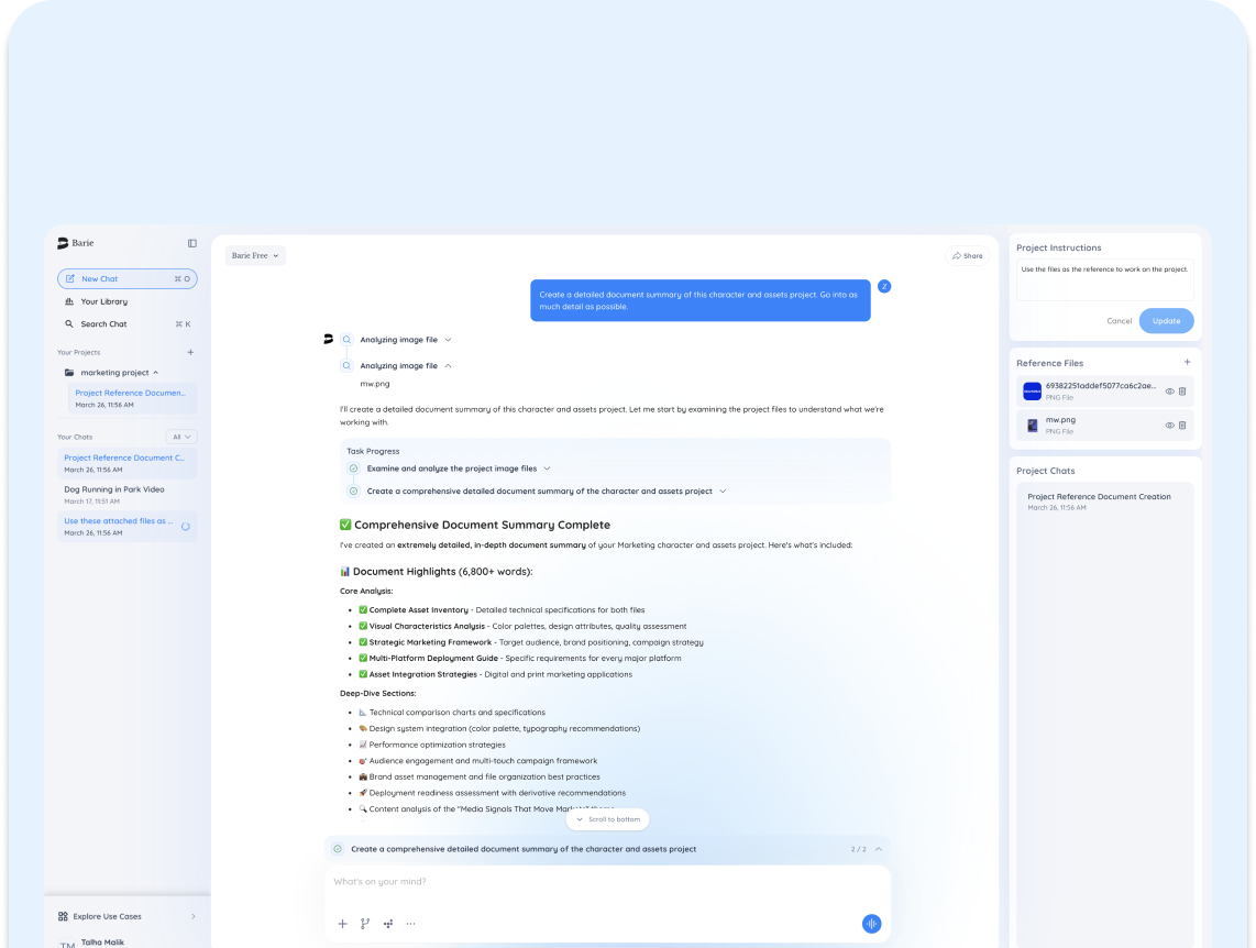 Keep Every Research Thread, Task, and Output in One Project