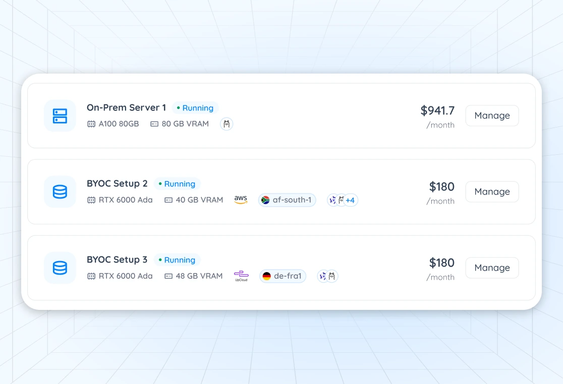 Governance and Server Roles Interface